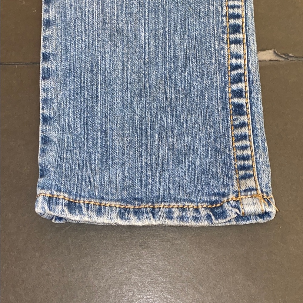 Aeropostale Size 7/8 Blue Straight Leg Jeans with Natural Fading - Picture 12 of 14